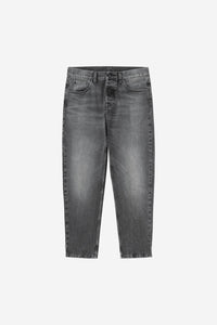Carhartt Wip NEWEL PANT Black marble used wash