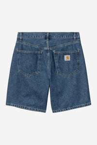 Carhartt Wip NOLAN SHORT Blue heavy stone wash