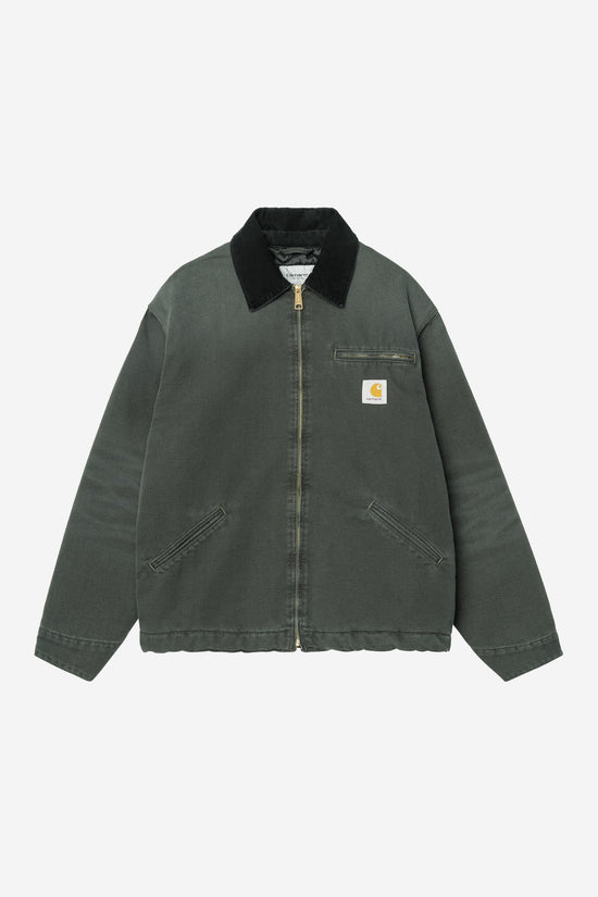 Carhartt Wip OG DETROIT JACKET Raven / Black stone canvas — Carhartt WIP