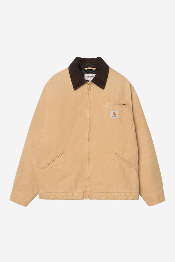 Carhartt Wip OG DETROIT JACKET WIP Dusty H / Tobacco stone canvas — Carhartt Wip