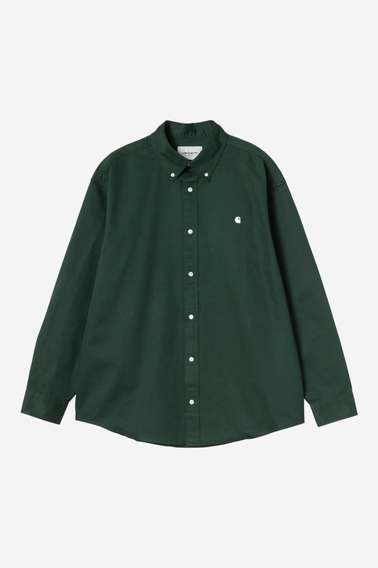Carhartt Wip OG MADISON L/S SHIRT Dark Scarab