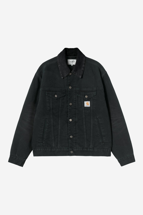 Carhartt Wip OG TRUCKER JACKET Black / Black stone canvas — Carhartt WIP