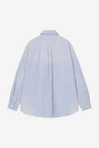 Carhartt Wip PAINTER L/S SHIRT Blue worn used splatter