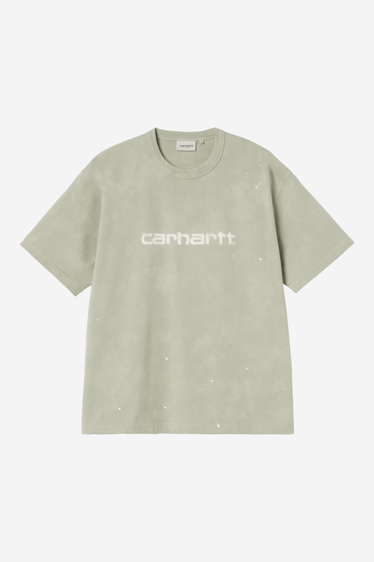 Carhartt Wip PAINTER S/S TEE Shady Green destroy wash splatter