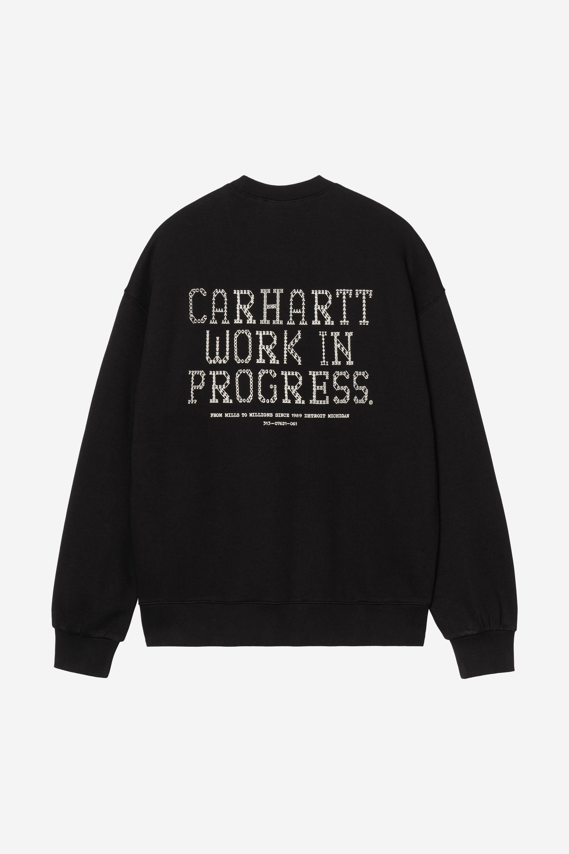Carhartt Wip PUNCHED SWEAT Black