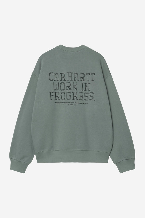 Carhartt Wip PUNCHED SWEAT Velvet Green — Carhartt Wip