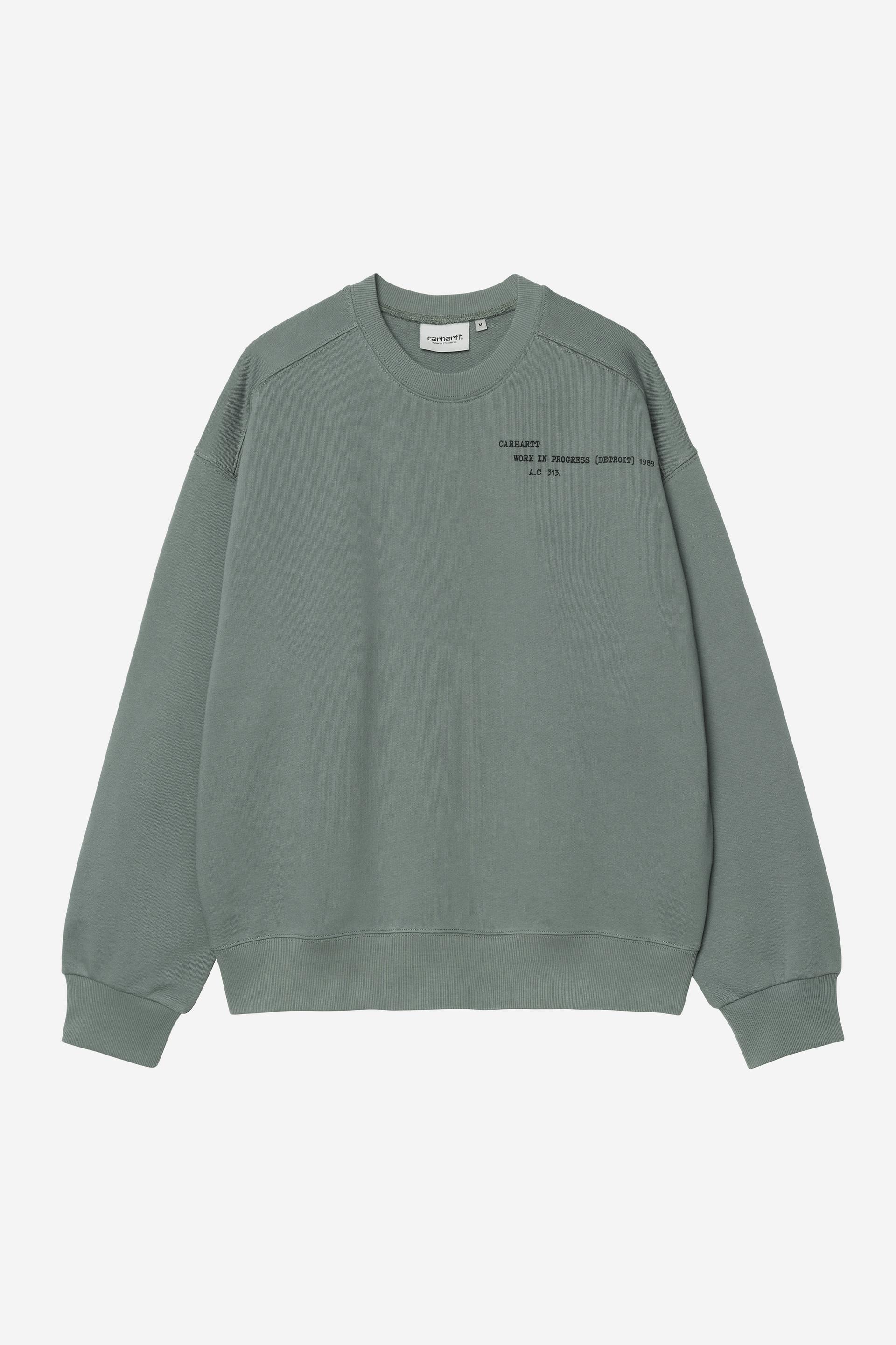 Carhartt Wip PUNCHED SWEAT Velvet Green