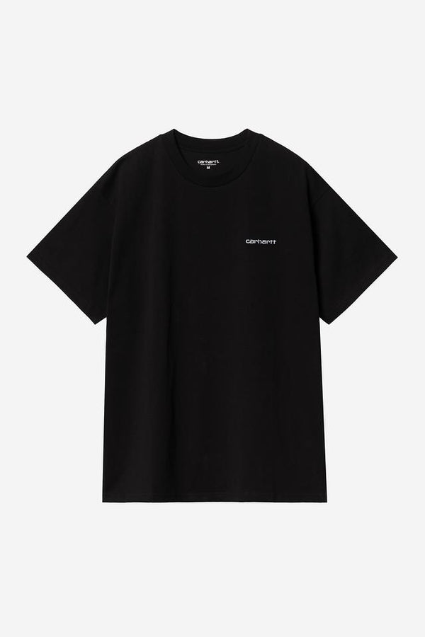 Carhartt Wip SCRIPT EMBROIDERY S/S TEE Black / White — Carhartt Wip