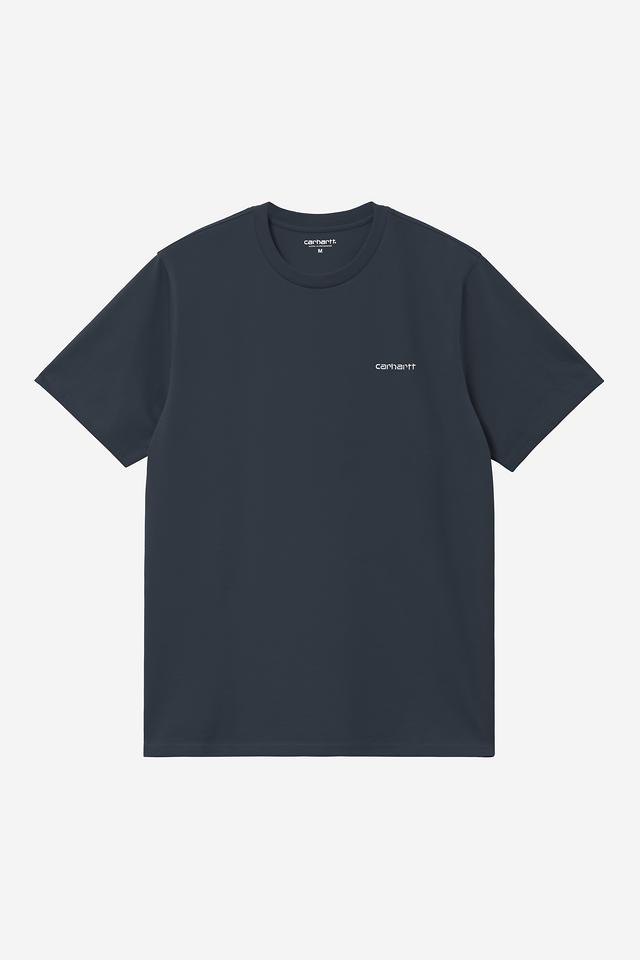 Carhartt Wip SCRIPT EMBROIDERY S/S TEE Deep Night / White