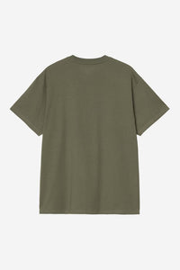 Carhartt Wip SCRIPT EMBROIDERY S/S TEE Leaf / White