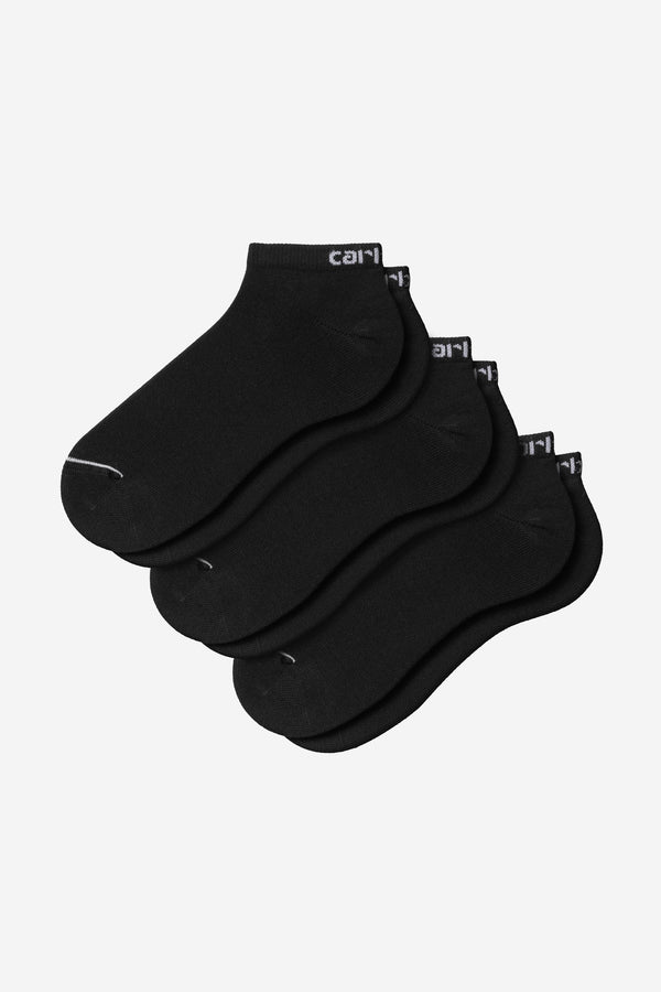 Carhartt Wip SCRIPT SNEAKERS SOCKS Black White — Carhartt Wip