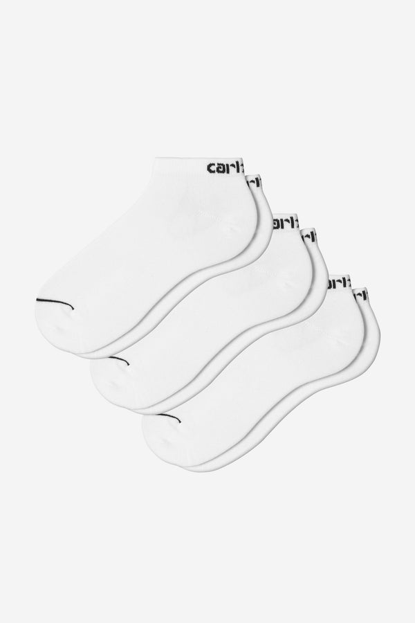 Carhartt Wip SCRIPT SNEAKERS SOCKS White Black — Carhartt Wip