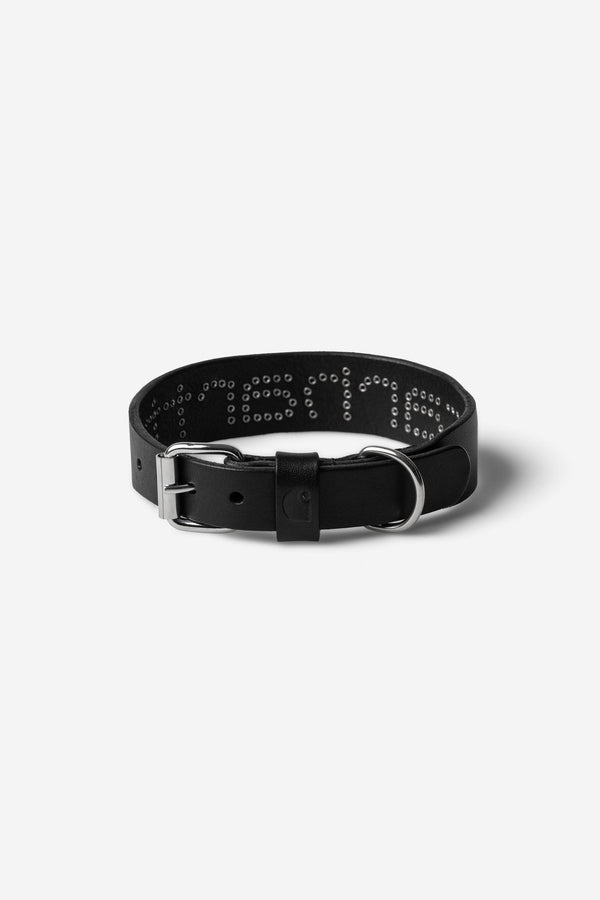 Carhartt Wip SCRIPT STUDS DOG COLLAR S/M Black