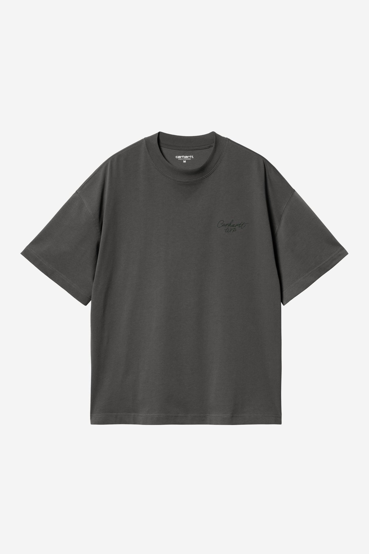 Carhartt Wip SIGNATURE SCRIPT S/S TEE Graphite / Dark Scarab
