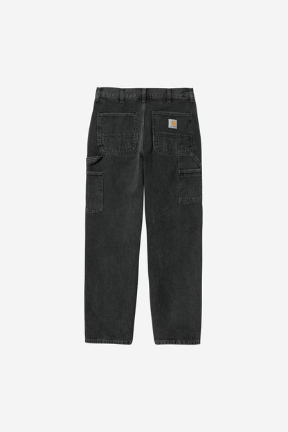 Carhartt Wip SINGLE KNEE PANT Black Stone washed