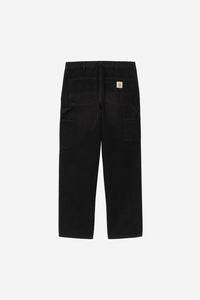 Carhartt Wip SINGLE KNEE PANT Black stone canvas