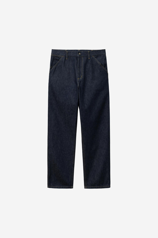 Carhartt Wip SINGLE KNEE PANT Blue rinsed