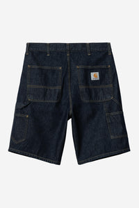 Carhartt Wip SINGLE KNEE SHORT Blue rinsed
