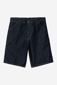 Carhartt Wip SINGLE KNEE SHORT Blue rinsed