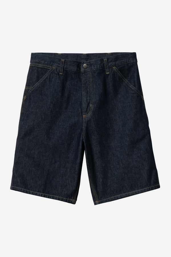 Carhartt Wip SINGLE KNEE SHORT Blue rinsed