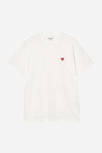Carhartt Wip SMALL HEART S/S TEE White / Red