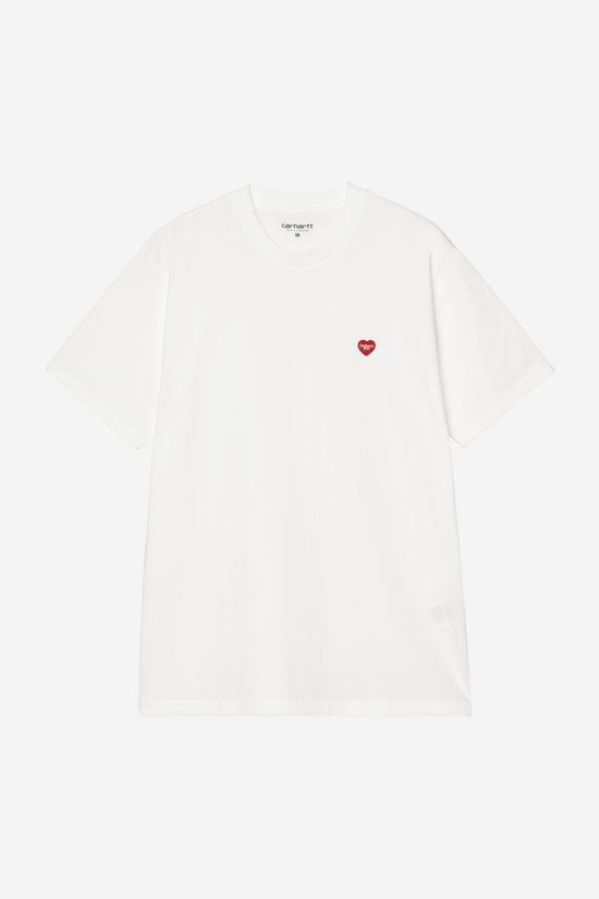 Carhartt Wip SMALL HEART S/S TEE White / Red — Carhartt WIP