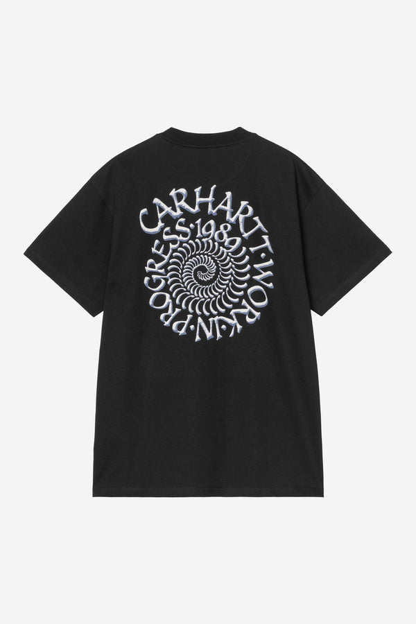 Carhartt Wip SPIRALS S/S TEE Black — Carhartt Wip