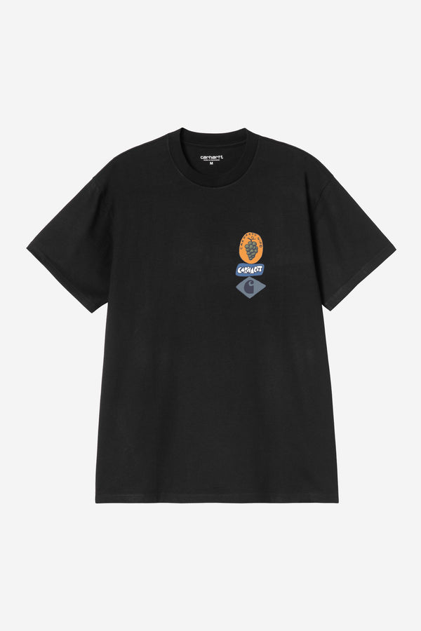 Carhartt Wip STACKED GRAPES S/S TEE Black — Carhartt Wip