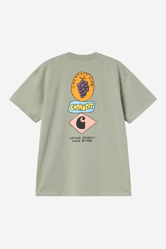 Carhartt Wip STACKED GRAPES S/S TEE Shady Green