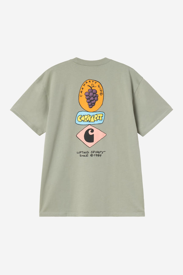Carhartt Wip STACKED GRAPES S/S TEE Shady Green