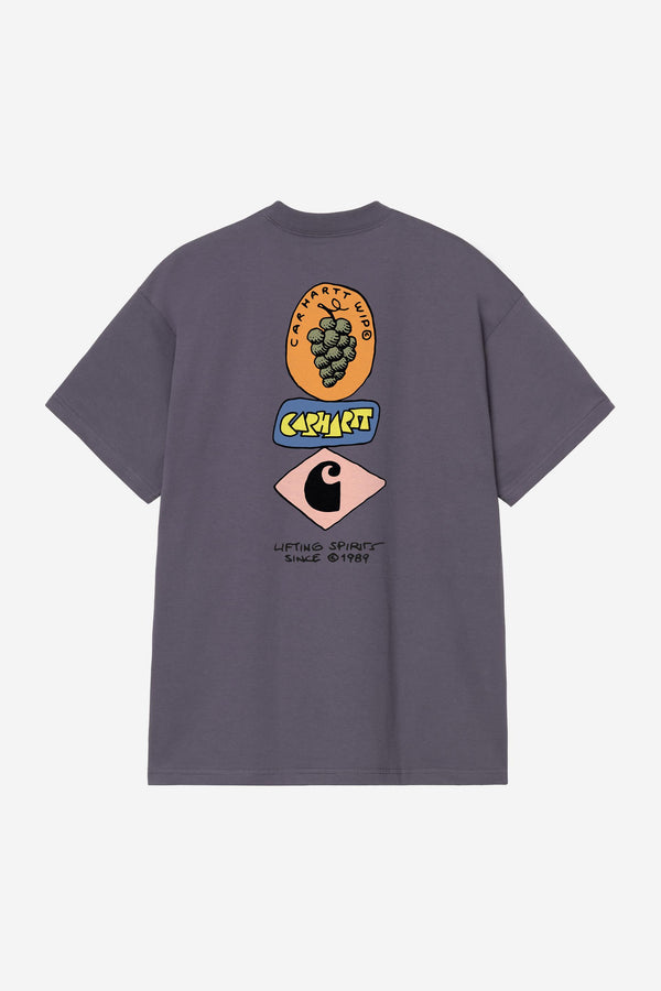 Carhartt Wip STACKED GRAPES S/S TEE Shady Purple