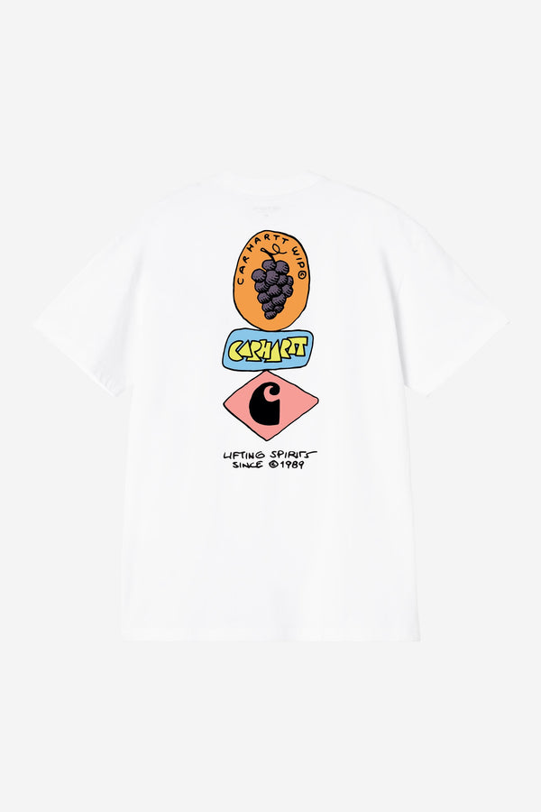 Carhartt Wip STACKED GRAPES S/S TEE White