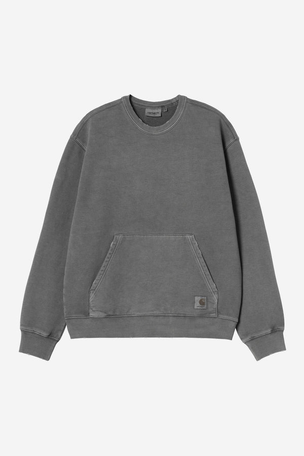 Carhartt Wip TORION SWEAT Black grind washed — Carhartt Wip