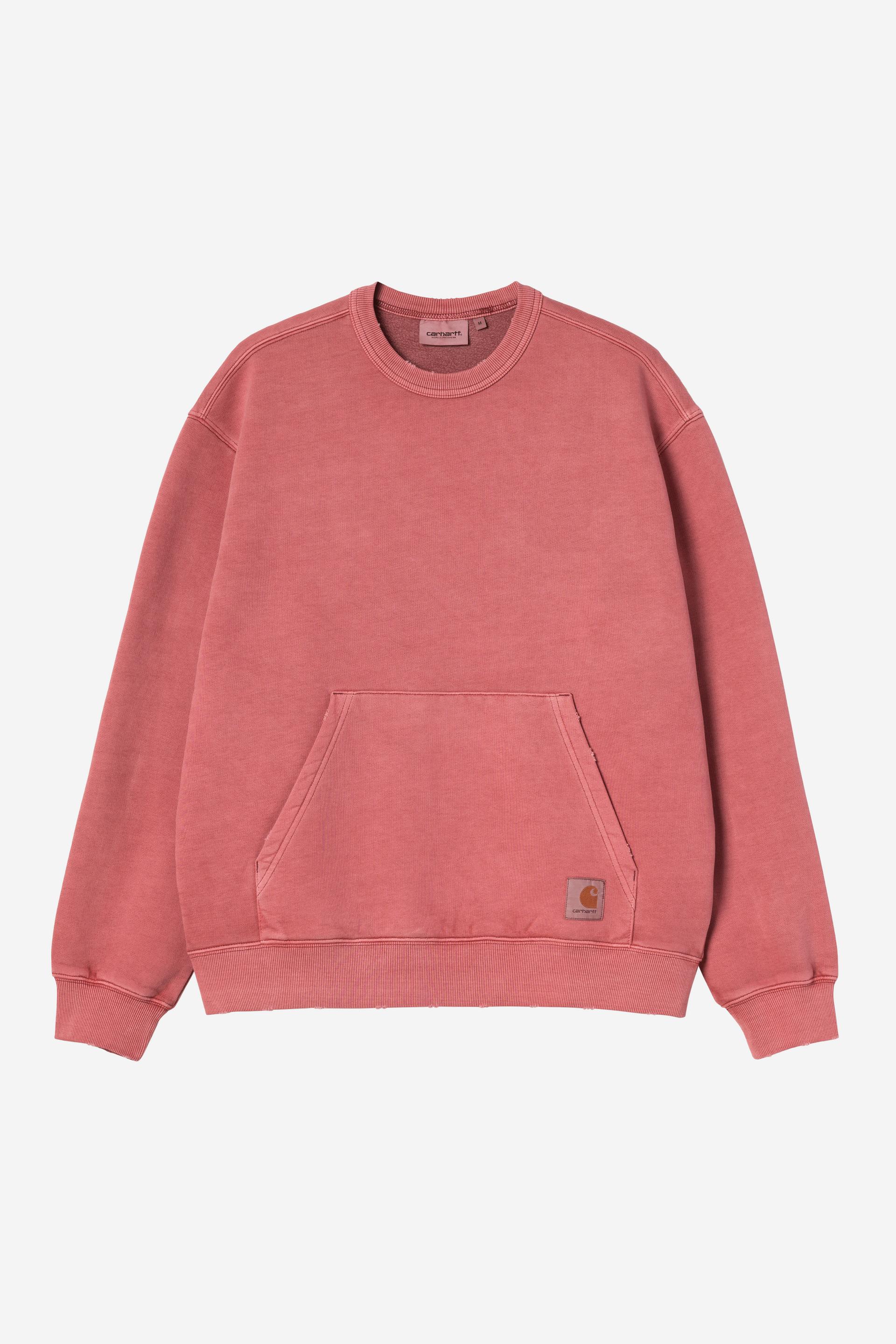 Carhartt Wip TORION SWEAT Marsala grind washed