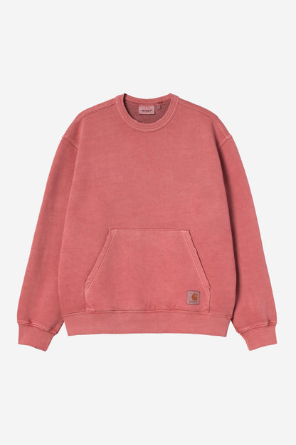 Carhartt Wip TORION SWEAT Marsala grind washed