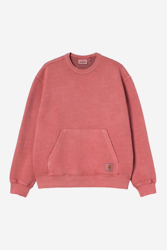 Carhartt Wip TORION SWEAT Marsala grind washed