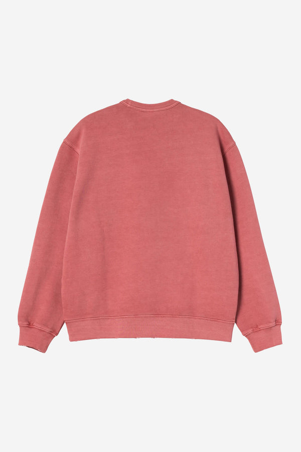 Carhartt Wip TORION SWEAT Marsala grind washed