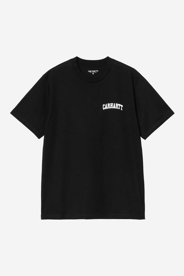Carhartt Wip UNIVERSITY SCRIPT S/S TEE Black / White — Carhartt Wip