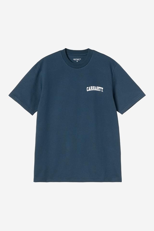 Carhartt Wip UNIVERSITY SCRIPT S/S TEE Blue River / White