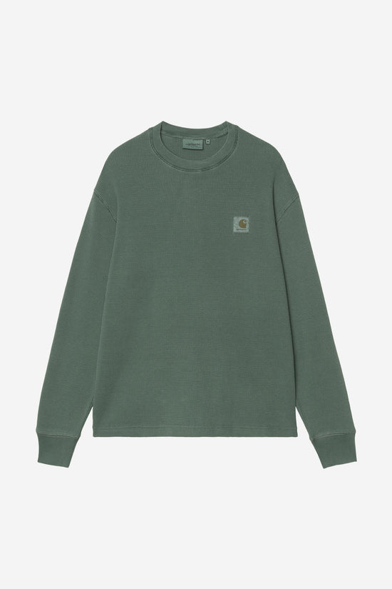Carhartt Wip VISTA WAFFLE L/S TEE Dark Scarab garment dyed — Carhartt WIP