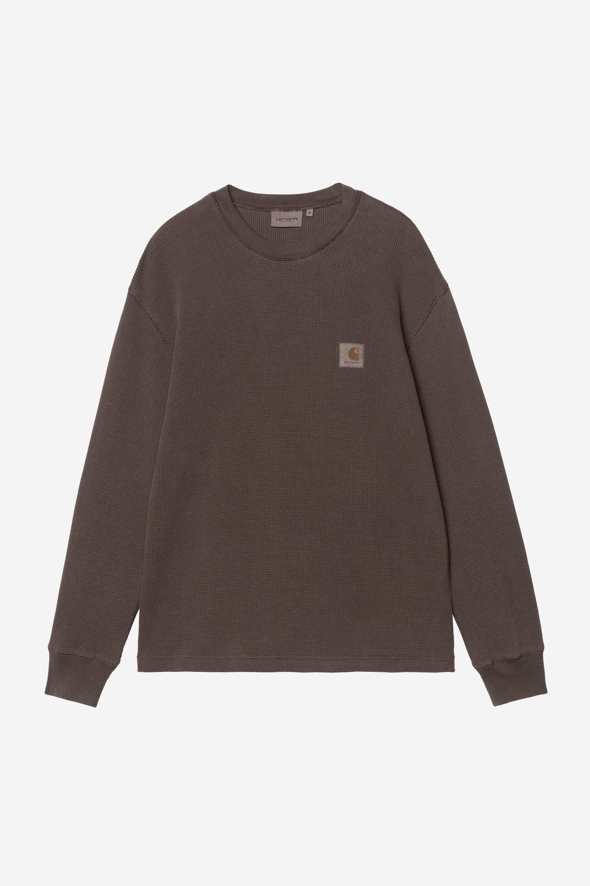 Carhartt Wip VISTA WAFFLE L/S TEE Tobacco garment dyed