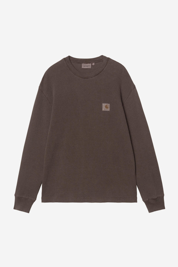 Carhartt Wip VISTA WAFFLE L/S TEE Tobacco garment dyed — Carhartt Wip
