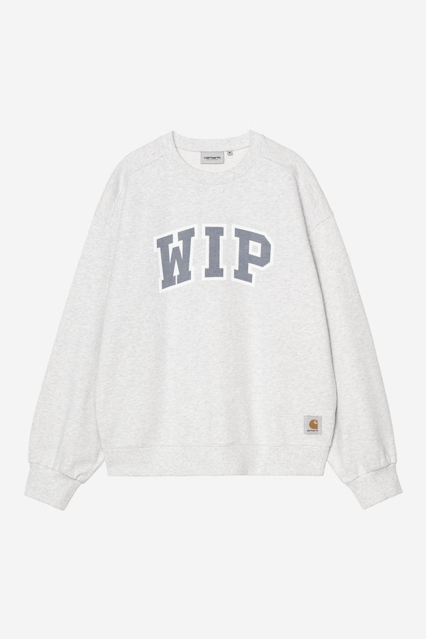 Carhartt Wip WIP III SWEAT Ash Heather heavy stone wash — Carhartt Wip