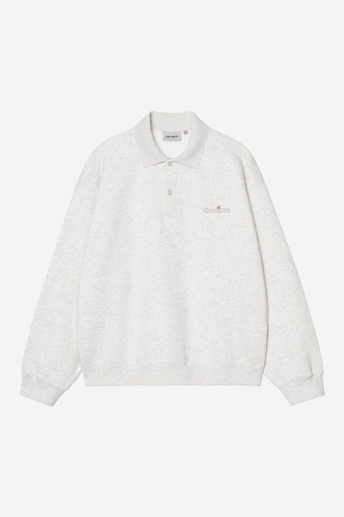 Carhartt Wip WIP LABEL POLO SWEAT Ash Heather