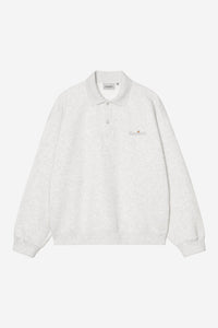 Carhartt Wip WIP LABEL POLO SWEAT Ash Heather