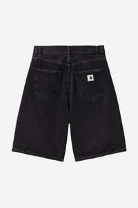 Carhartt Wip W BRANDON SHORT Black Stone Wash