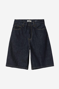 Carhartt Wip W BRANDON SHORT Blue Rinsed