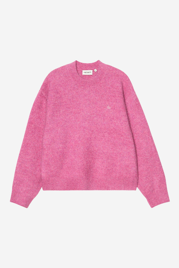 Carhartt Wip W CURTIS SWEATER Tangled Hortensia — Carhartt Wip