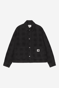 Carhartt Wip W EVERSON SHIRT JACKET Everson Print Black stone washed