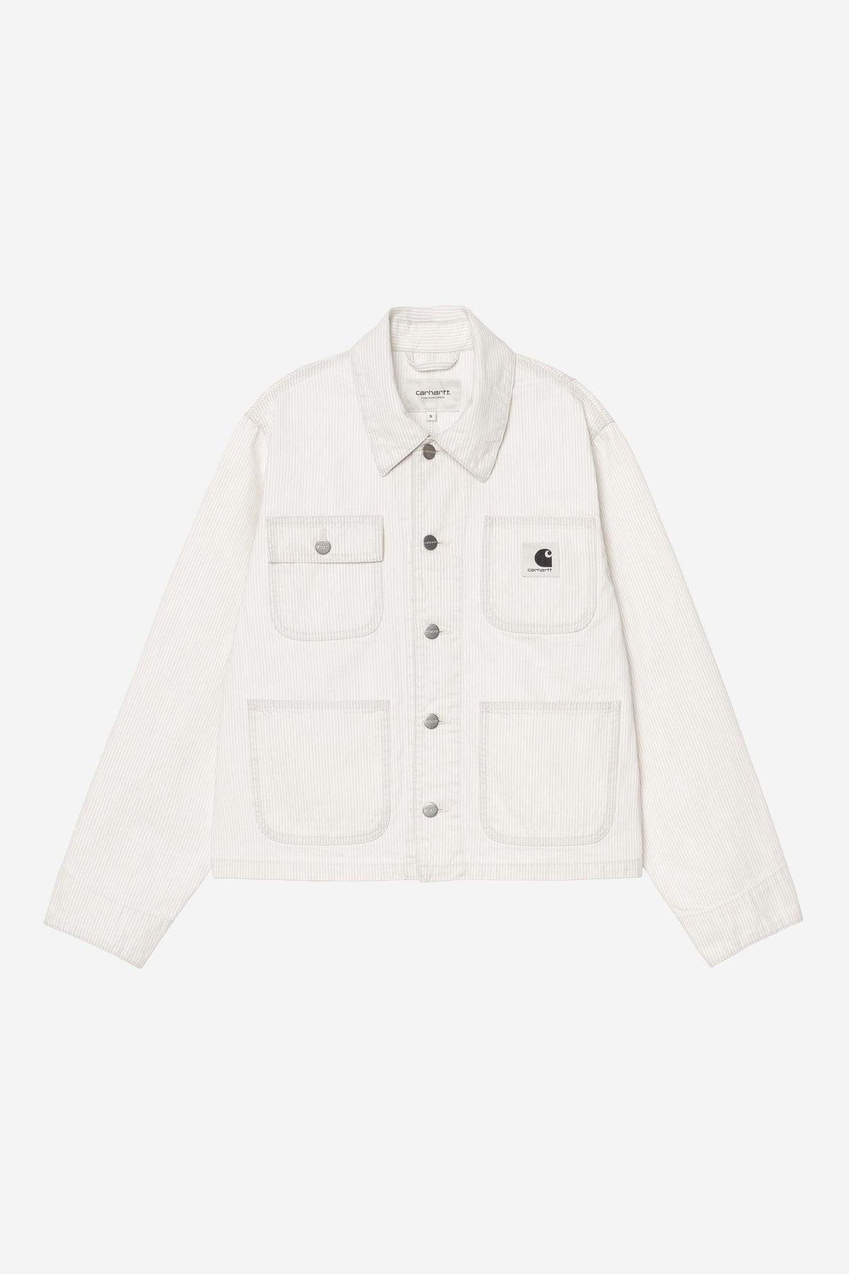 Carhartt Wip W MERCER CHORE COAT Mercer Stripe Graphite / Wax bleached